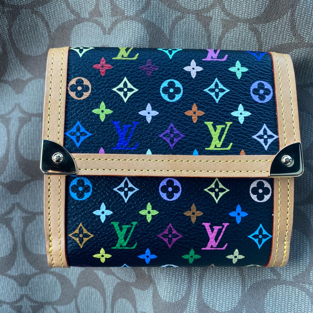 LOUIS VUITTON Multicolor Monogram Canvas Leather Elise